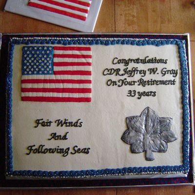 Navy Commander Retirement Cake