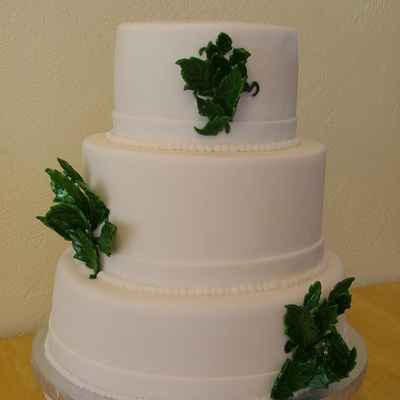 Simple, No Fuss Wedding Cake