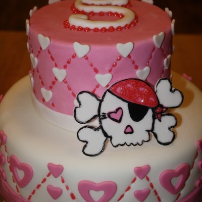 Kaci's Girlie Pirate Cake
