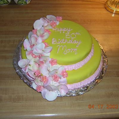 Yellow With Silk Flowers