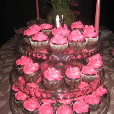 Pink Mini Cupcakes