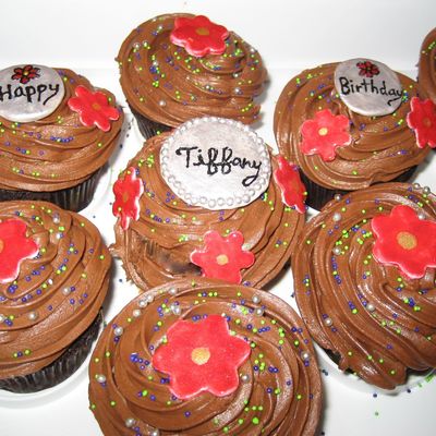 Birthday Chocolate Peanut Butter Cupcake