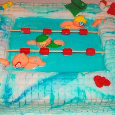 Swimming Pool Cake