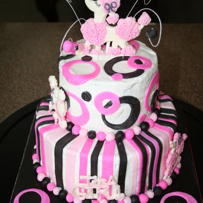 Pink Poodle Cake