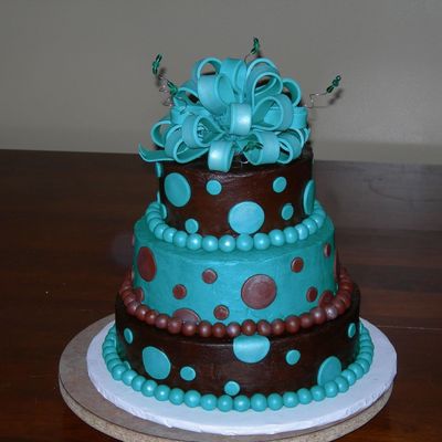 Brown And Teal Wedding