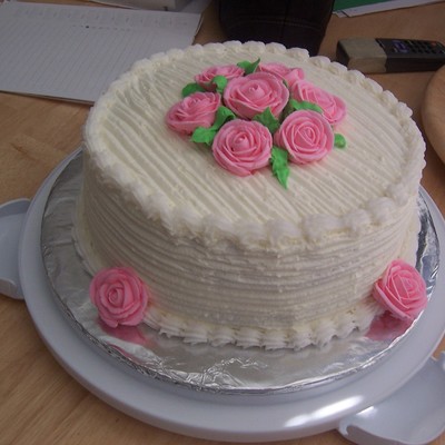 Cake With Roses On Top