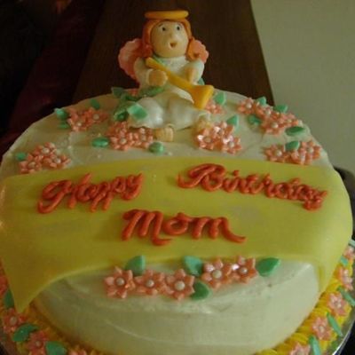 Flower Angel Cake