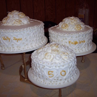 50Th Anniversary Gold Cake