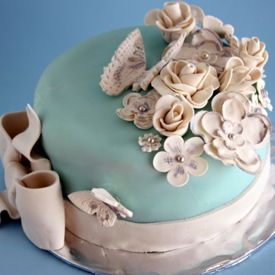 Roses,blossoms And Butterflies