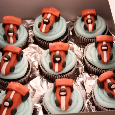 Racing Cars Cupcakes
