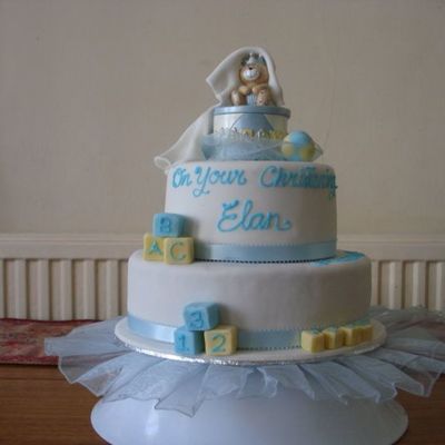 Christening And Baby Shower Cake