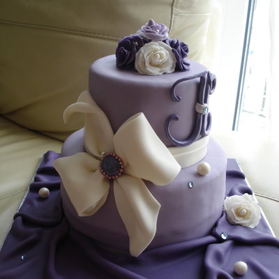 Purple Wedding Cake