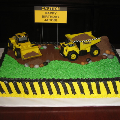 Construction Birthday Cake