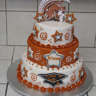 Trojan Graduation Cake