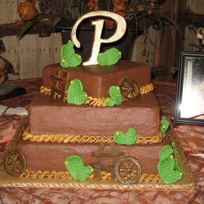 Western Groom's Cake