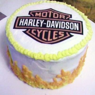 Harley-Davidson Anniversary Cake