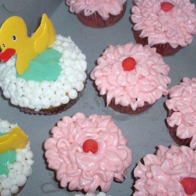 A Few Ducky Cupcakes And Pink