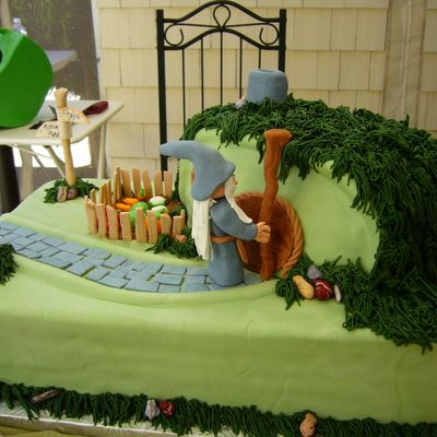 Bag End With Gandalf Knockin' At The Door