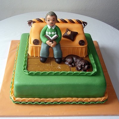 Grandfather On The Couch