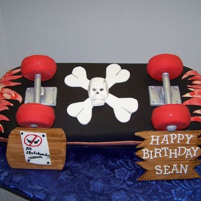 Skateboard Cake