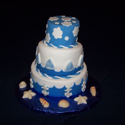 Nautical Theme Baby Shower Cake