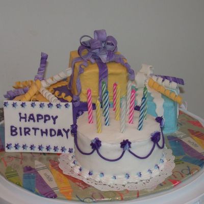 Dad's Birthday Cake And "presents"