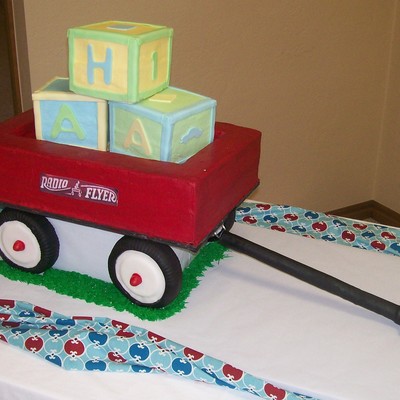 Radio Flyer Wagon With Baby Blocks