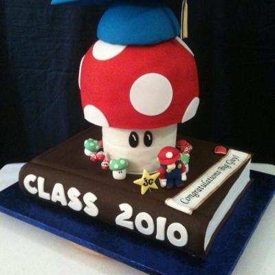 Super Mario Grad Cake