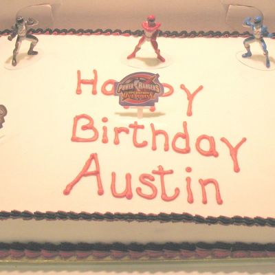 Power Ranger Birthday Cake