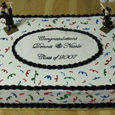 Dennis & Nicole's Graduation Cake