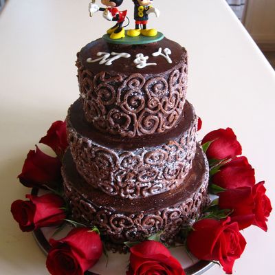 Chocolate Ganache Wedding Cake