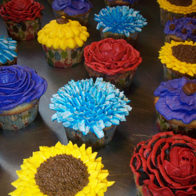 Garden Flower Cupcakes