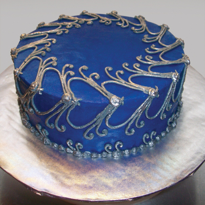 Blue Heart Cake