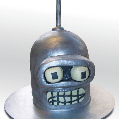 Futurama Bender's Head Cake