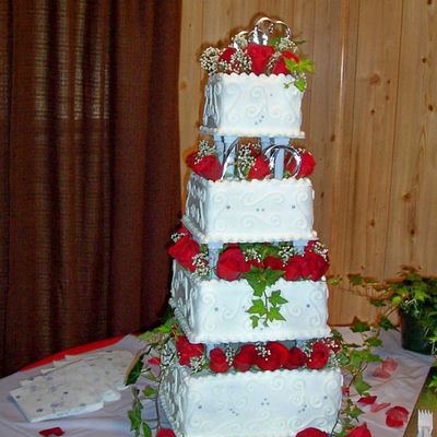 Rose Wedding Cake