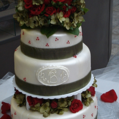 Christmas Anniversary Cake