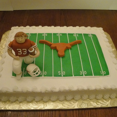 Longhorn Football Cake