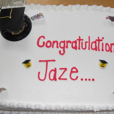 Let's Celebrate Graduation Cake