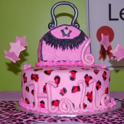 Cheetah Print Cake