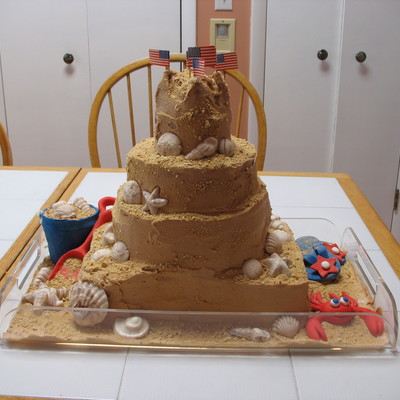 Sand Castle Cake