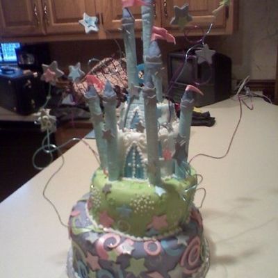 Whimsical Castle Cake