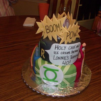 Dc Comic Collage Cake 2