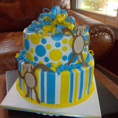 Monkey Birthday Cake
