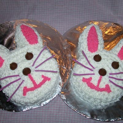 Double Easter Bunny Cake