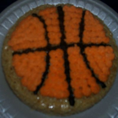 Basketball Crispy Treat Cake