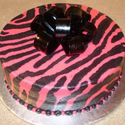 Zebra Print Cake