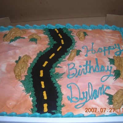 Road Birthday Cake