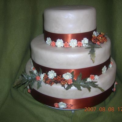 Fall Wedding Cake "dummy"!