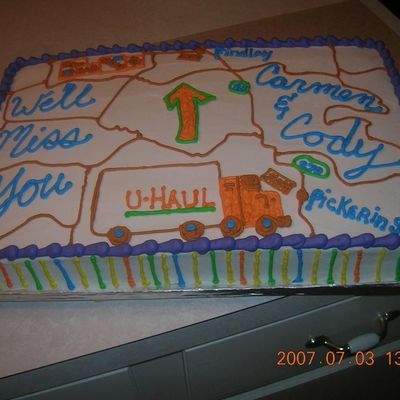 Moving Truck Cake