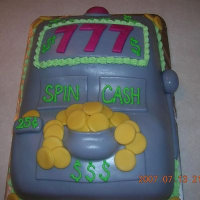 Fondant Slot Machine Cake